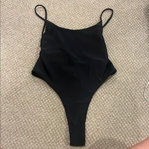 SHEIN Black Super Sexy One Piece Swimsuit